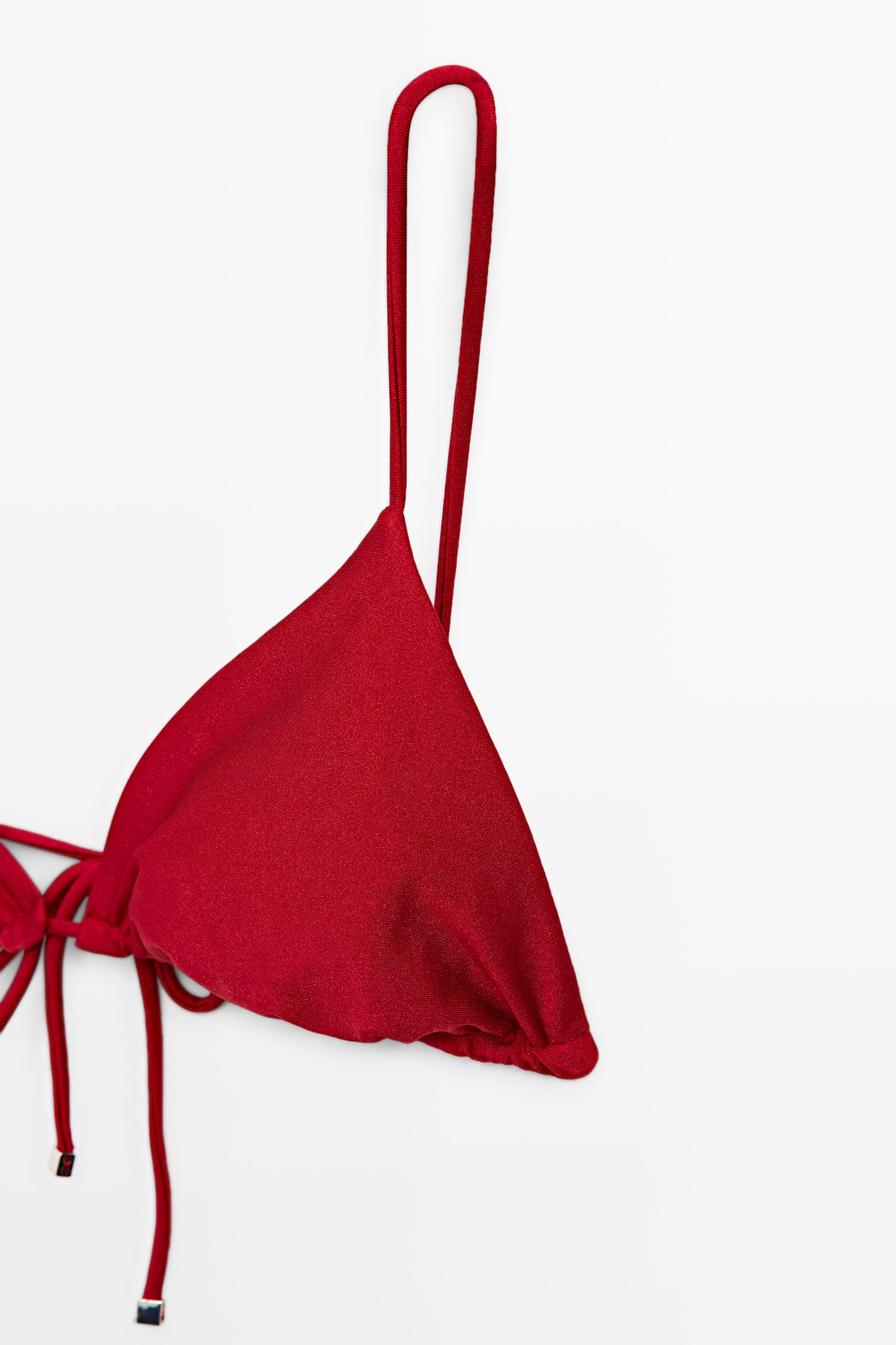 Haut de bikini triangle brillant